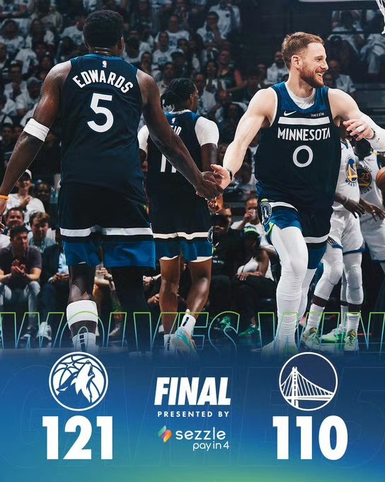 森林狼力克勇士挺进西部决赛 库里伤退成关键转