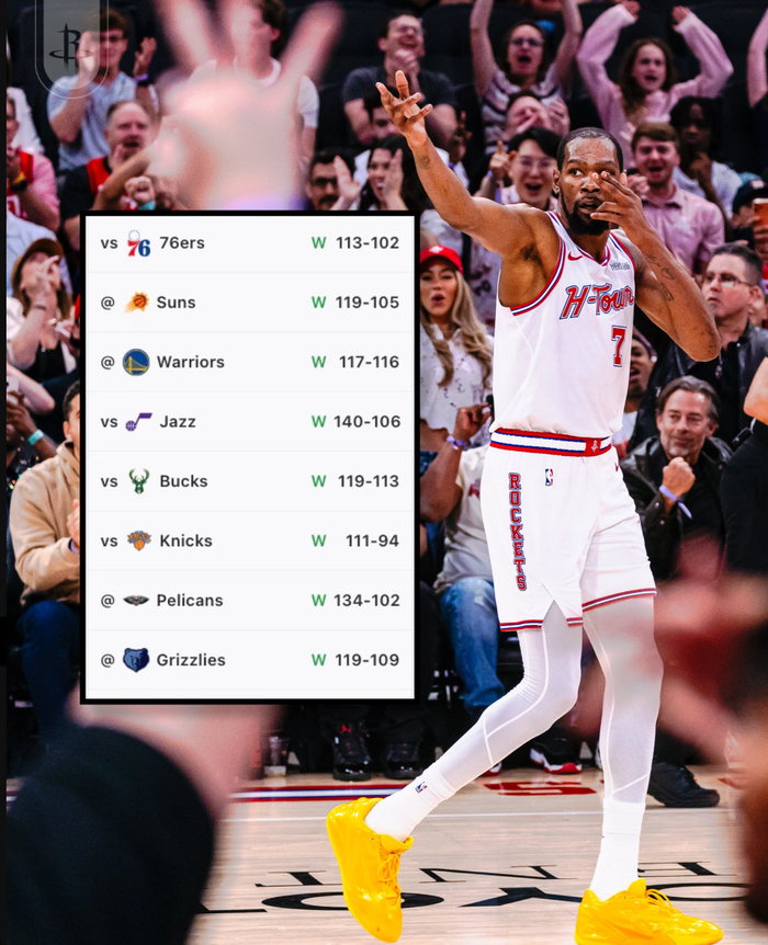 杜兰特末节关键三分助火箭逆转 创多项生涯纪录